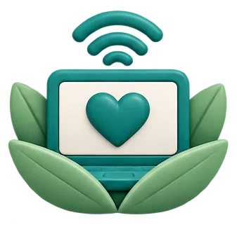 Icono de tecnología aplicada al cuidado