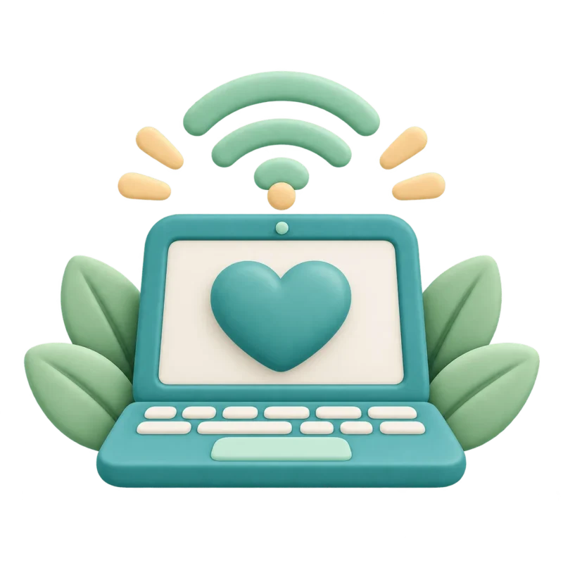 Icono de tecnología con sentido al servicio del cuidado